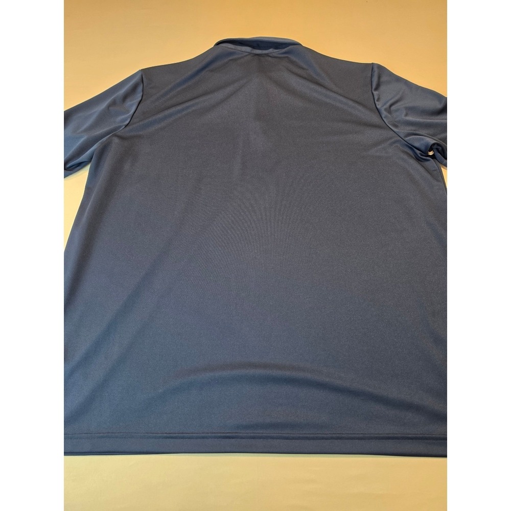 Adidas Mens Performance Polo Shirt Navy Blue Geometric Stripe IX2012 2XL - Picture 8 of 9